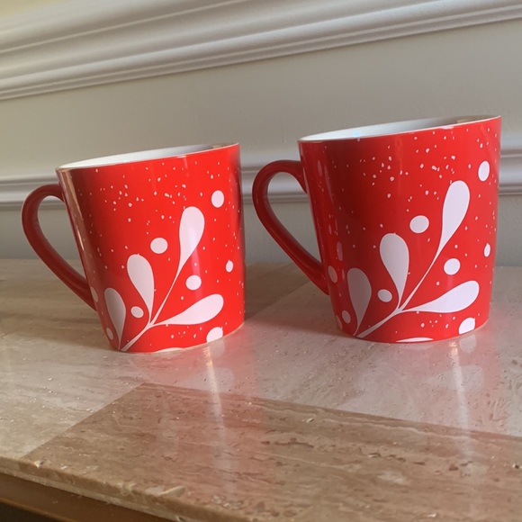 2 Starbucks 2020 Christmas Holiday Red & White Siren 18oz Coffee Mug - Picture 2 of 7